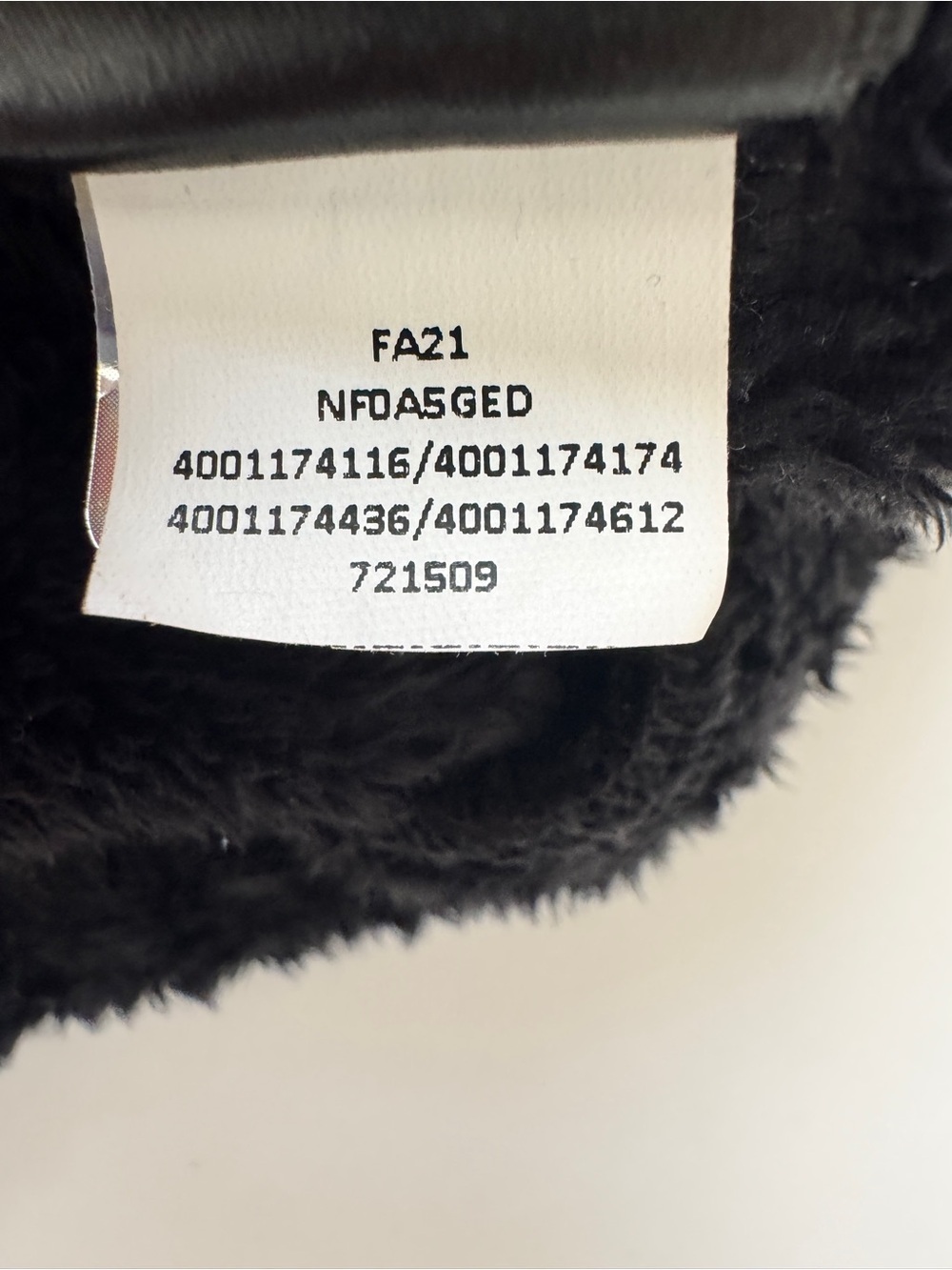 The North Face Kids Osolita Fleece Pile Fuzzy Jacket Coat Full Zip Black Sz XL - Picture 5 of 13
